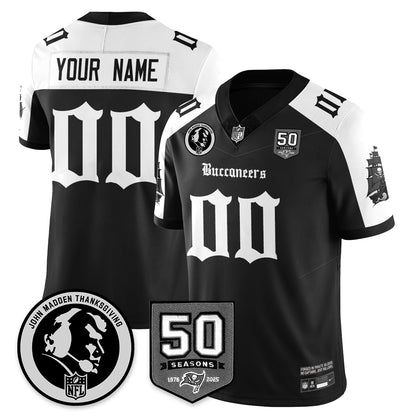 TB Gothic Vapor Limited Jersey - John Madden Patch - Stitched-NQD