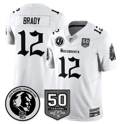 TB Gothic Vapor Limited Jersey - John Madden Patch - Stitched-NQD