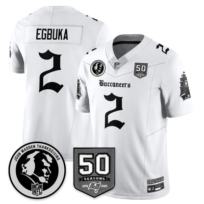 TB Gothic Vapor Limited Jersey - John Madden Patch - Stitched-NQD