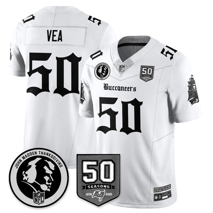 TB Gothic Vapor Limited Jersey - John Madden Patch - Stitched-NQD