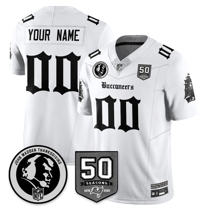 TB Gothic Vapor Limited Jersey - John Madden Patch - Stitched-NQD