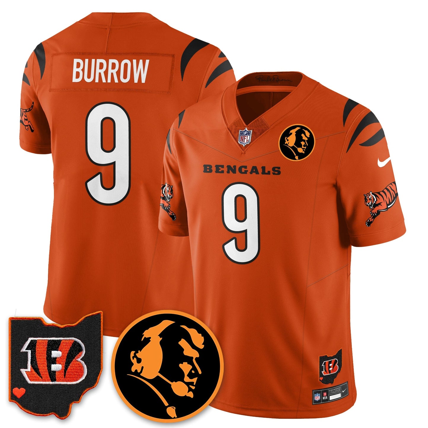 CIN Vapor Limited Jersey - John Madđen Patch - All Stitched