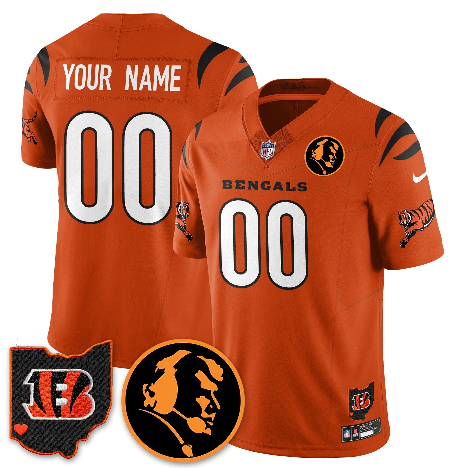 CIN Vapor Limited Jersey - John Madđen Patch - All Stitched
