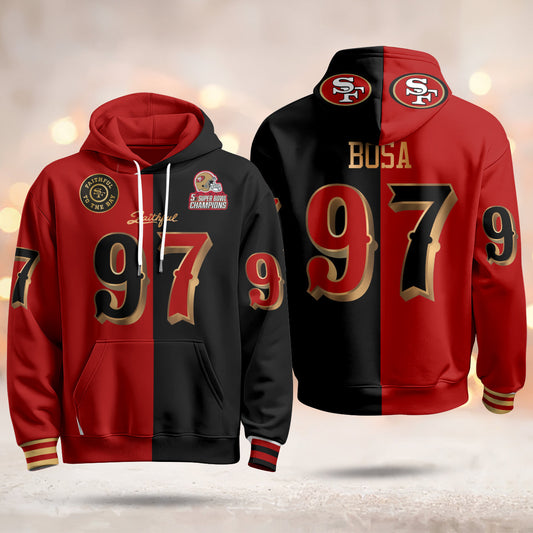 SF Rivalries 5x Champions & Faithful To The Bay Vapor Limited Hoodie - Stitched-NQD