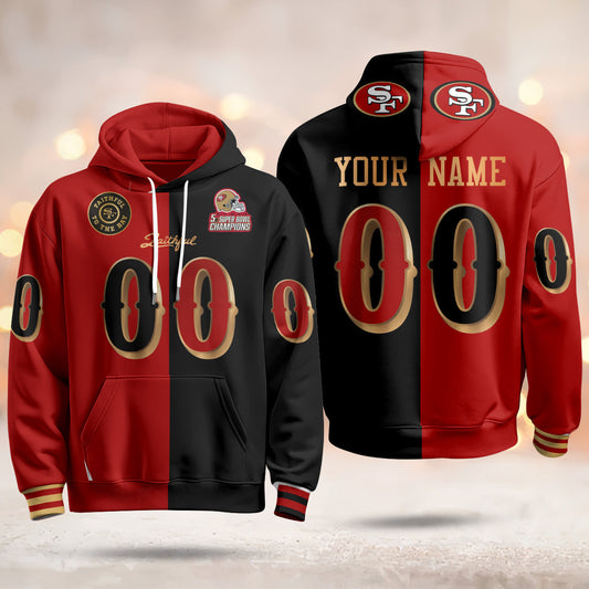 SF Rivalries 5x Champions & Faithful To The Bay Vapor Limited Custom Hoodie - Stitched-NQD