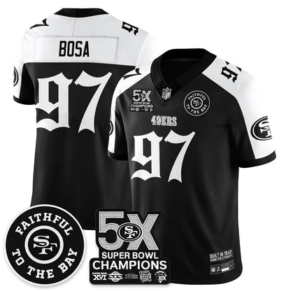 SF 5-Time Champions Gothic Vapor Limited Jersey - All Stitched