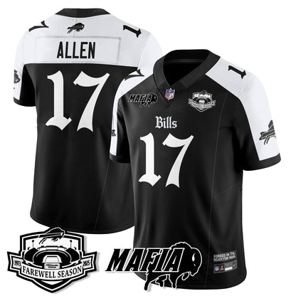 BUF Mafia Gothic Vapor Limited Jersey - Farewell Highmark Patch - Stitched-NQD