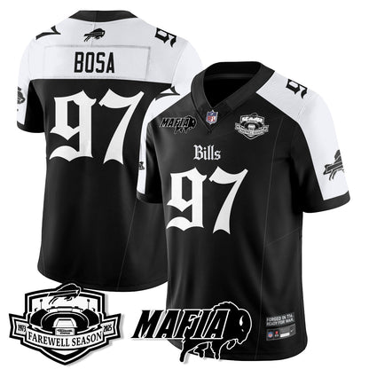 BUF Mafia Gothic Vapor Limited Jersey - Farewell Highmark Patch - Stitched-NQD
