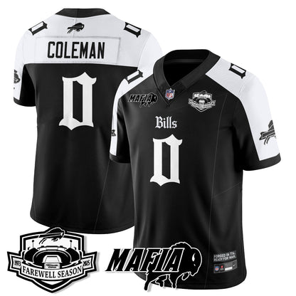 BUF Mafia Gothic Vapor Limited Jersey - Farewell Highmark Patch - Stitched-NQD