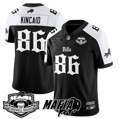 BUF Mafia Gothic Vapor Limited Jersey - Farewell Highmark Patch - Stitched-NQD