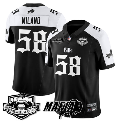 BUF Mafia Gothic Vapor Limited Jersey - Farewell Highmark Patch - Stitched-NQD