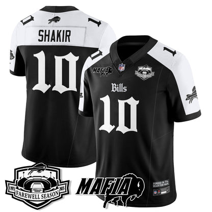 BUF Mafia Gothic Vapor Limited Jersey - Farewell Highmark Patch - Stitched-NQD