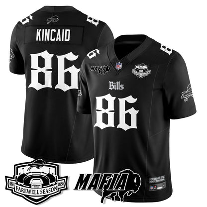 BUF Mafia Gothic Vapor Limited Jersey - Farewell Highmark Patch - Stitched-NQD