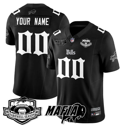 BUF Mafia Gothic Vapor Limited Jersey - Farewell Highmark Patch - Stitched-NQD