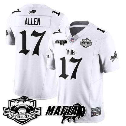 BUF Mafia Gothic Vapor Limited Jersey - Farewell Highmark Patch - Stitched-NQD