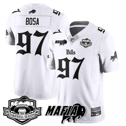 BUF Mafia Gothic Vapor Limited Jersey - Farewell Highmark Patch - Stitched-NQD