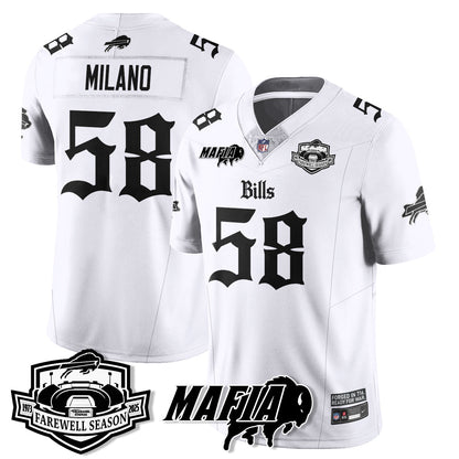 BUF Mafia Gothic Vapor Limited Jersey - Farewell Highmark Patch - Stitched-NQD