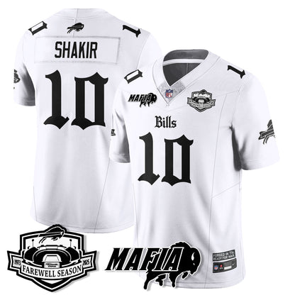 BUF Mafia Gothic Vapor Limited Jersey - Farewell Highmark Patch - Stitched-NQD