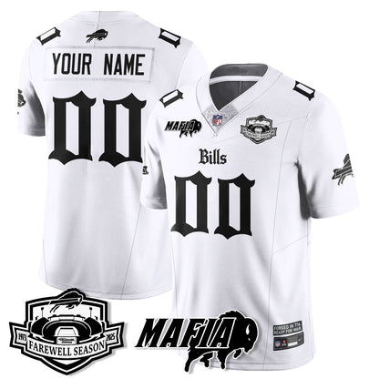 BUF Mafia Gothic Vapor Limited Jersey - Farewell Highmark Patch - Stitched-NQD
