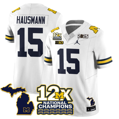 MICH 12x-Time National Champions Vapor Limited Football Jersey - All Stitched