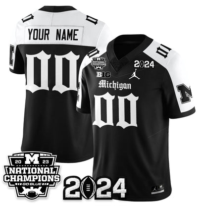 MICH Gothic 2023 National Champions Vapor Limited Football Jersey - All Stitched