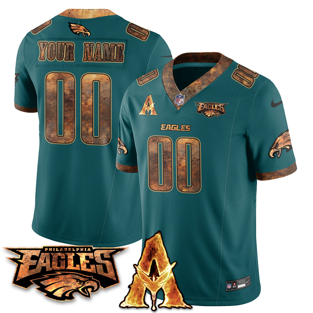 Custom PHI x Avatar 3 Fire and Ash Jersey V2 - Stitched