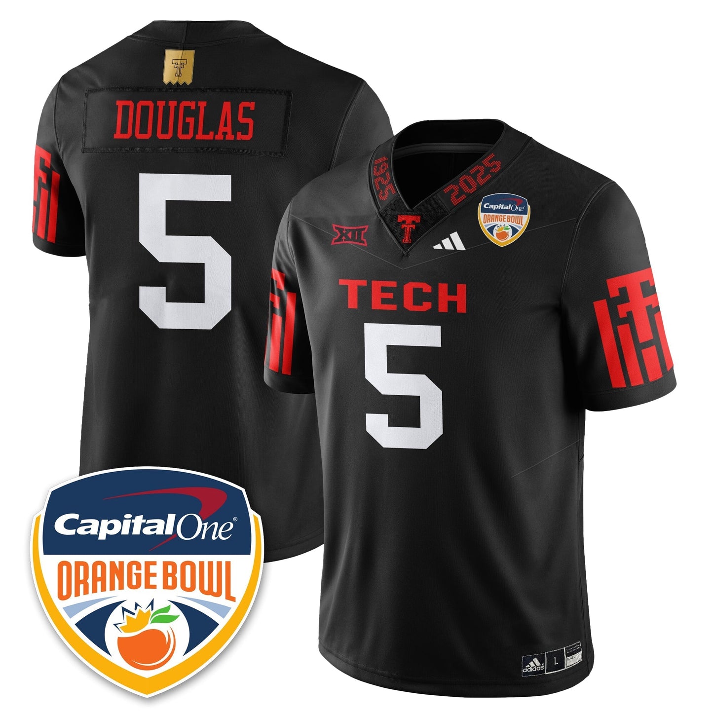 TTRR Football Vapor Limited Football Jersey - Orange Bowl - Stitched-NQD