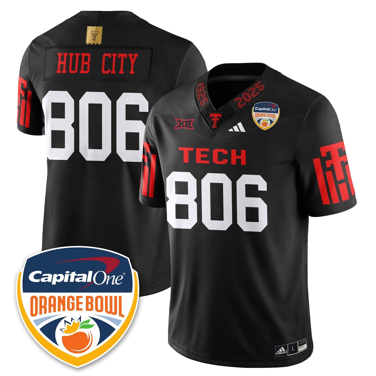 TTRR Football Vapor Limited Football Jersey - Orange Bowl - Stitched-NQD