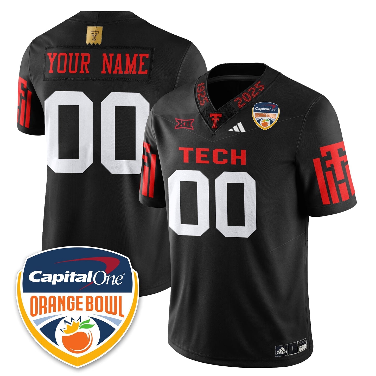 TTRR Football Vapor Limited Football Jersey - Orange Bowl - Stitched-NQD