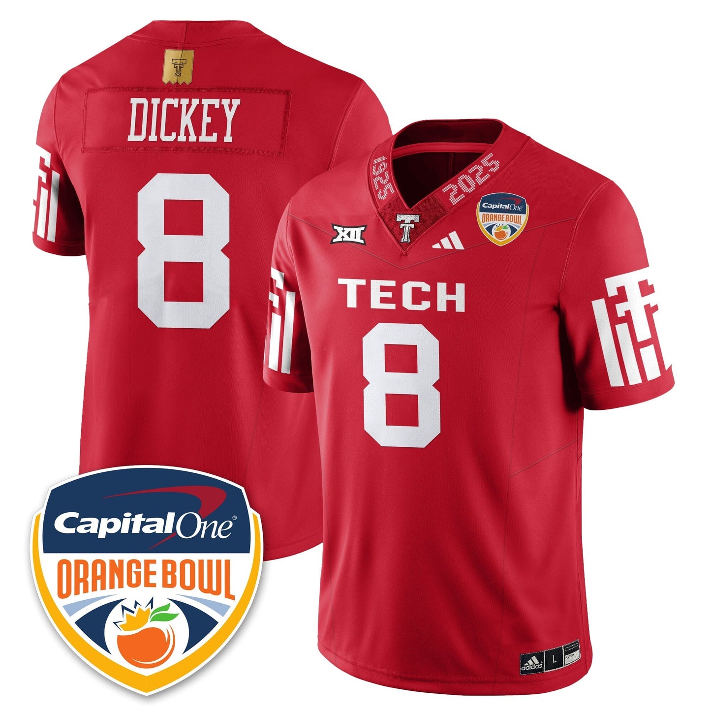 TTRR Football Vapor Limited Football Jersey - Orange Bowl - Stitched-NQD