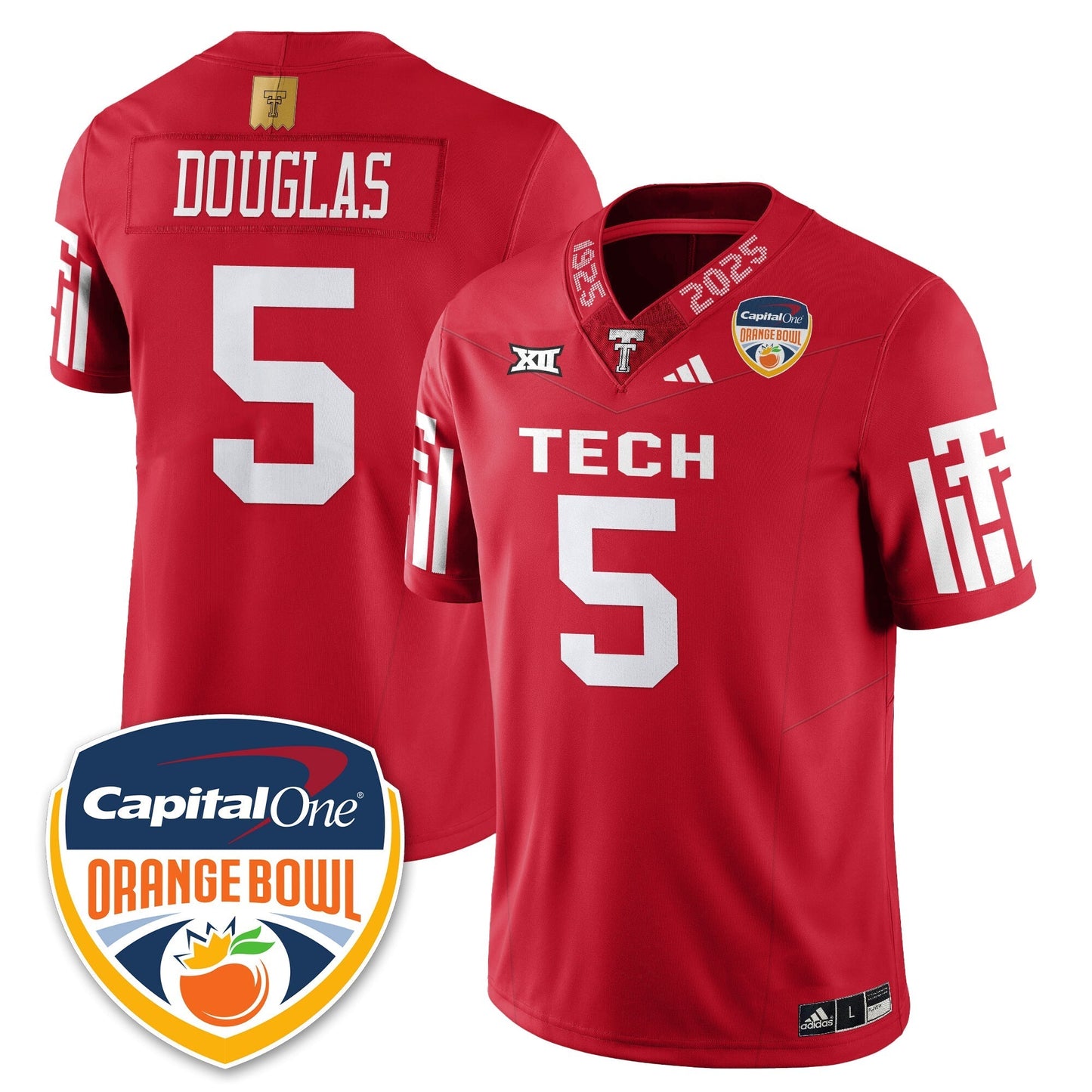 TTRR Football Vapor Limited Football Jersey - Orange Bowl - Stitched-NQD