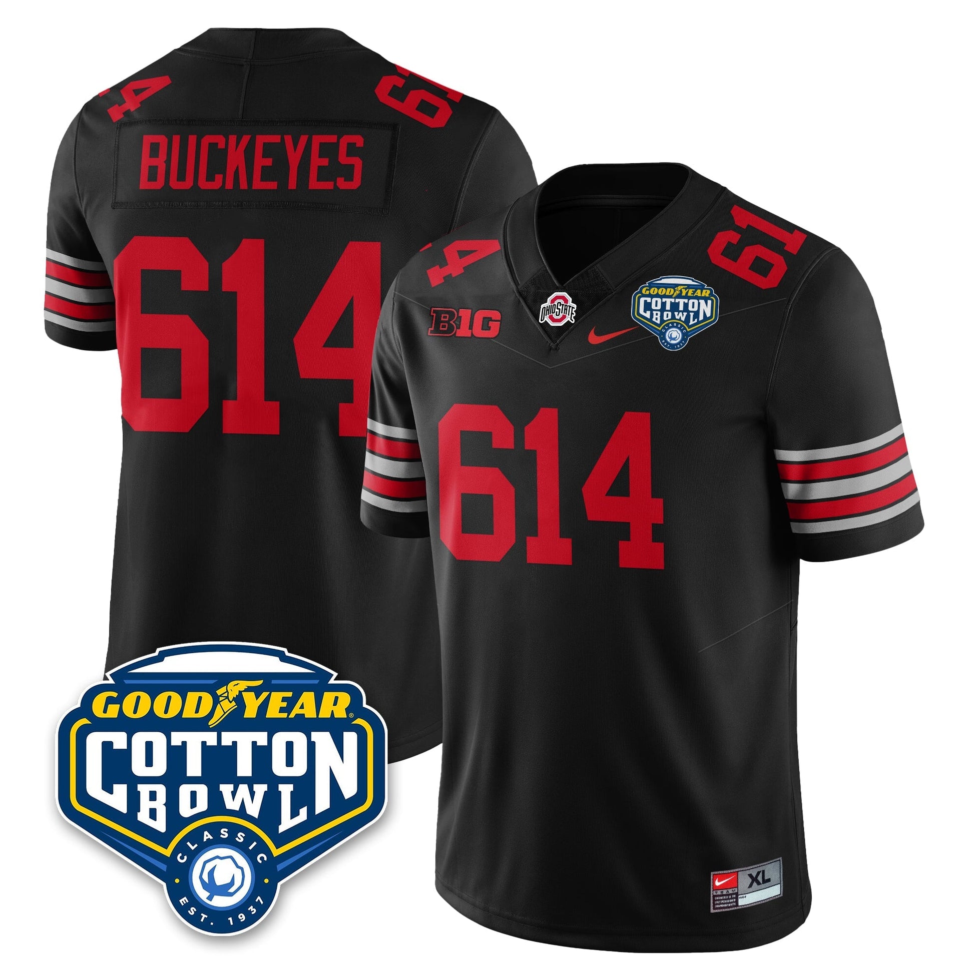 Ohio State Buckeyes Football Vapor Limited Jersey - Cotton Bowl - All Stitched
