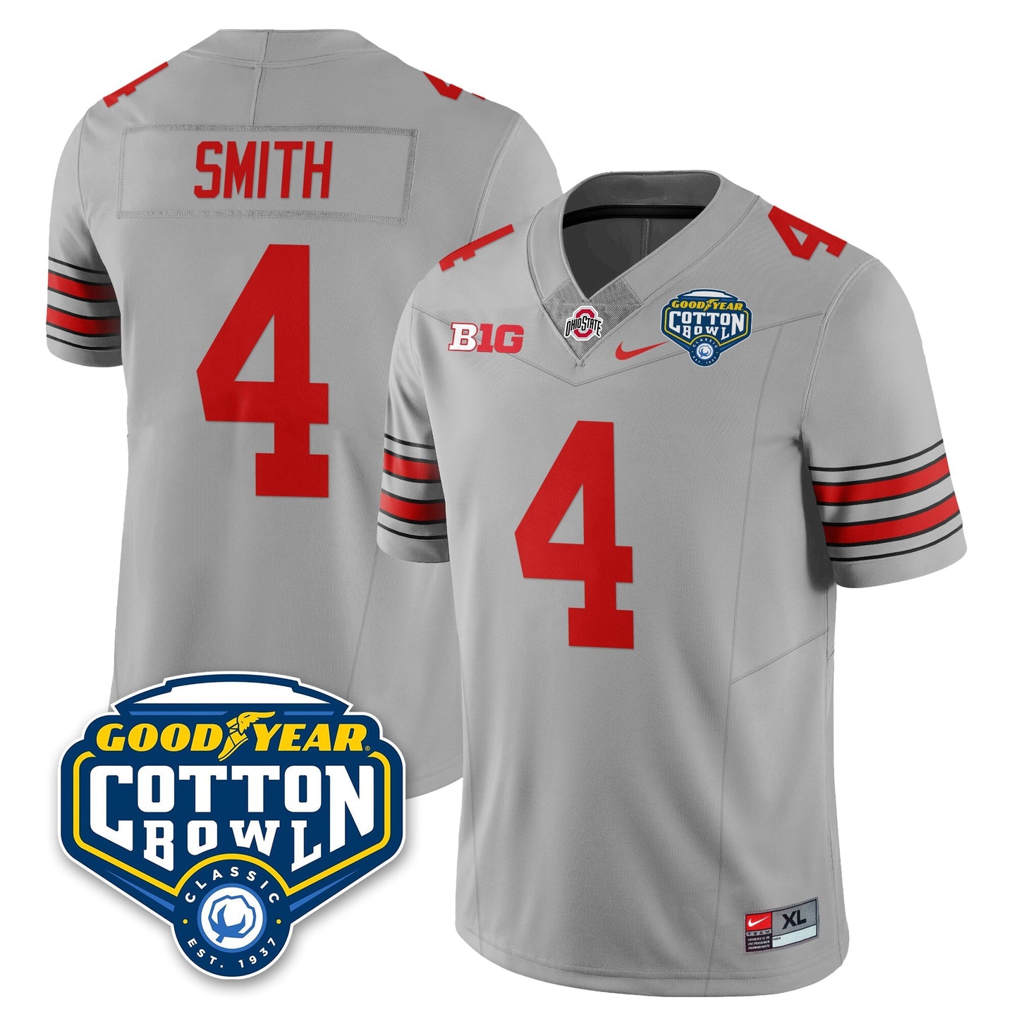 Ohio State Buckeyes Football Vapor Limited Jersey - Cotton Bowl - All Stitched