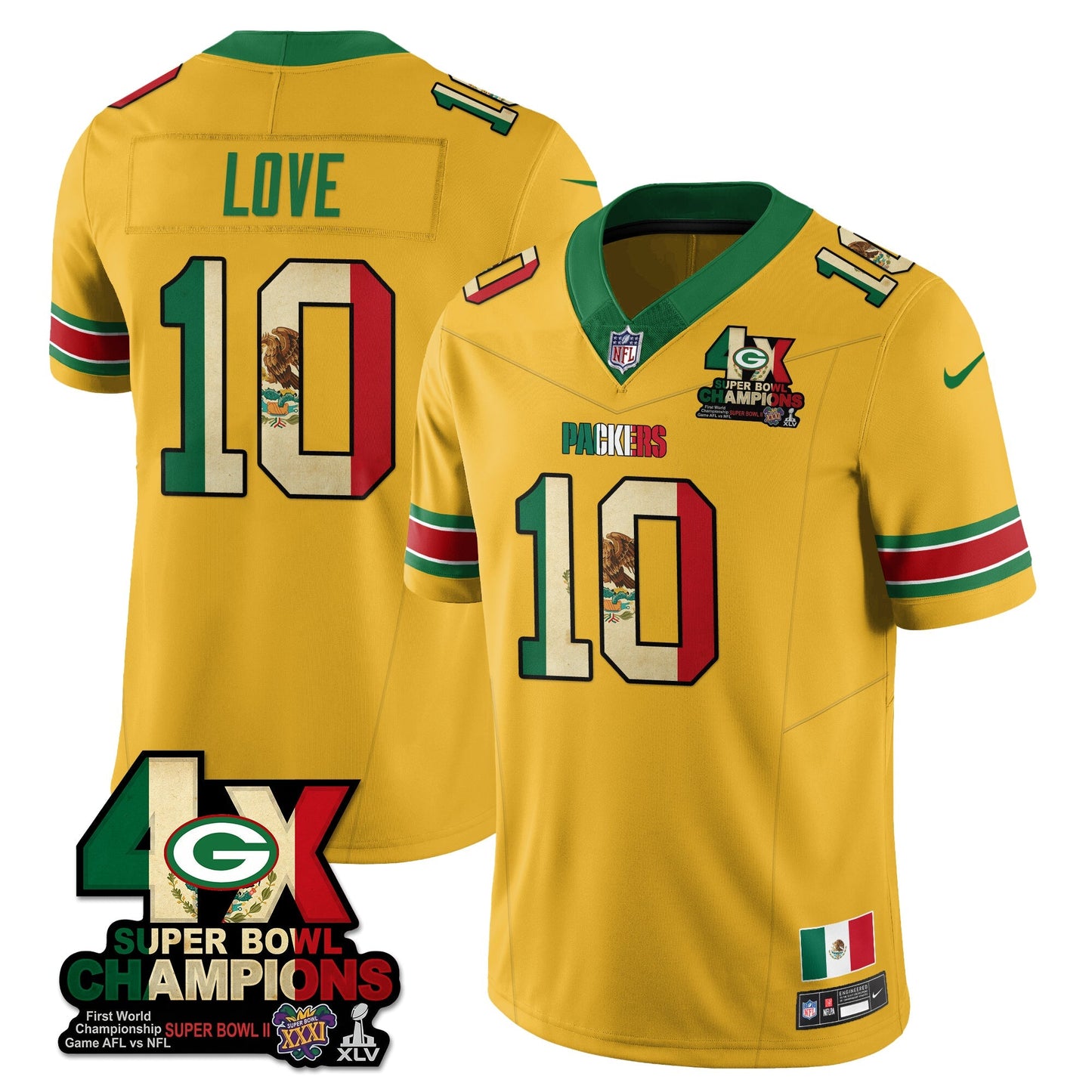 GB Mexico Vapor Limited Jersey - All Stitched