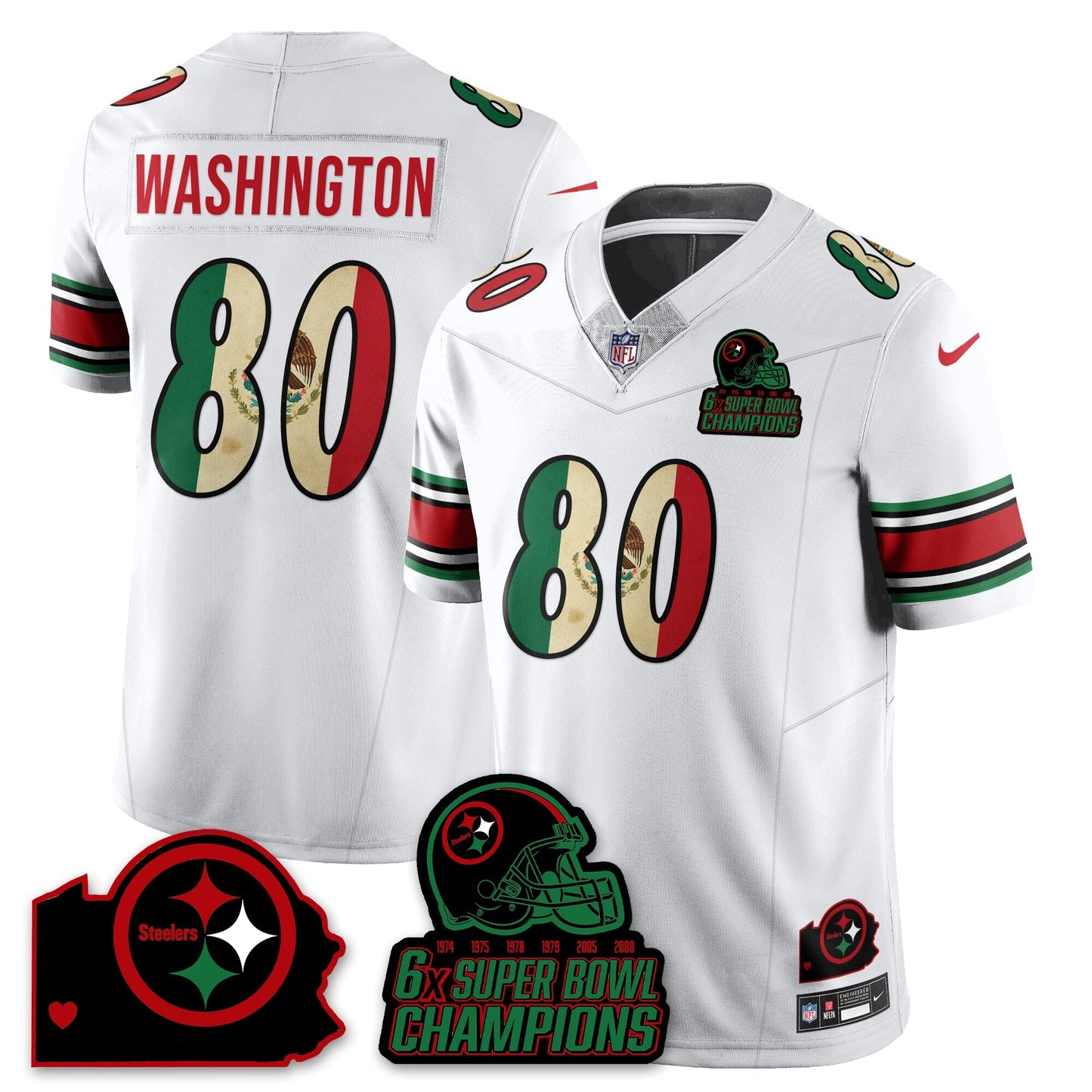 PIT 6-Time Champions Mexico Vapor Limited Jersey - All Stitched