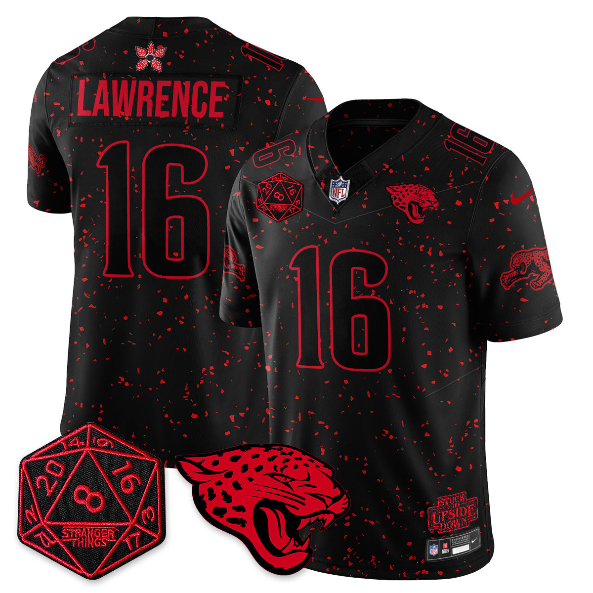 DET 'Stranger Things Edition' Vapor Limited Jersey - All Stitched