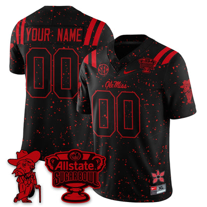 Custom OMR 2025 Sugar Bowl 'Stranger Things Edition' Vapor Limited Football Jersey - All Stitched