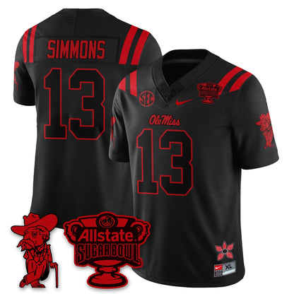 OMR 2025 Sugar Bowl 'Stranger Things Edition' Vapor Limited Football Jersey - All Stitched