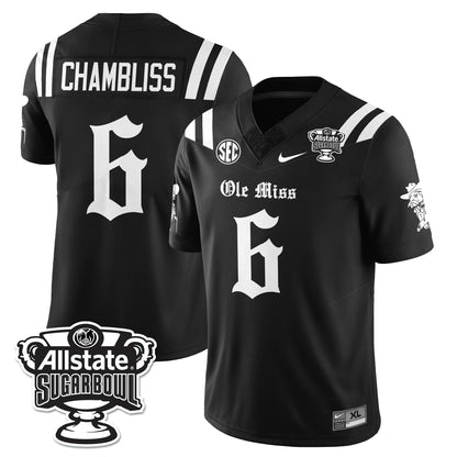 OMR 2025 Sugar Bowl Gothic Vapor Limited Football Jersey - All Stitched