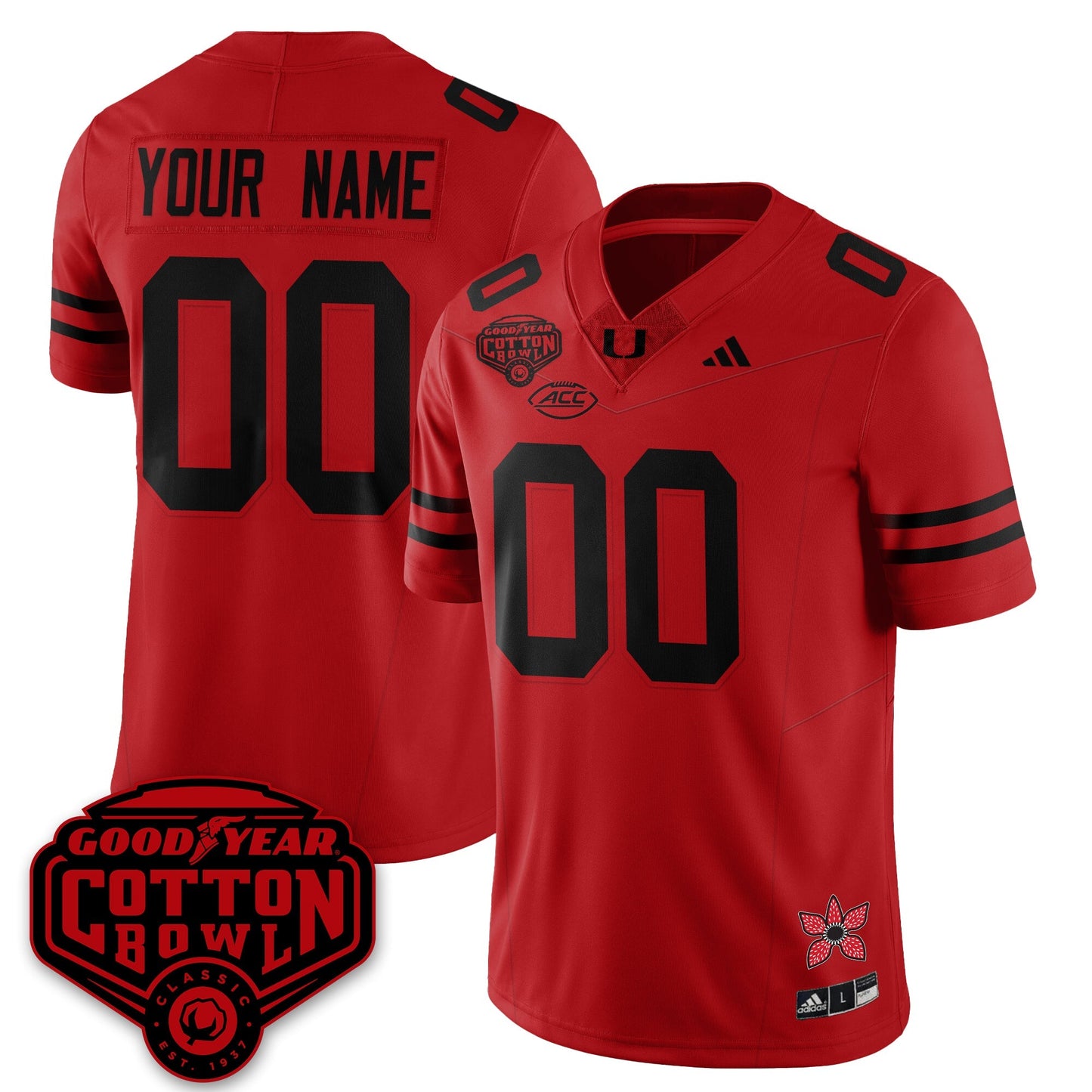 MIA "Stranger Things" Vapor Limited Football Custom Jersey - All Stitched