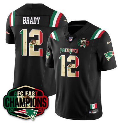 NE Mexico AFC East Division Champions Vapor Limited Jersey - All Stitched