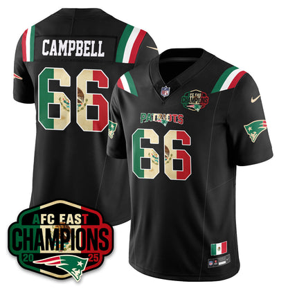NE Mexico AFC East Division Champions Vapor Limited Jersey - All Stitched
