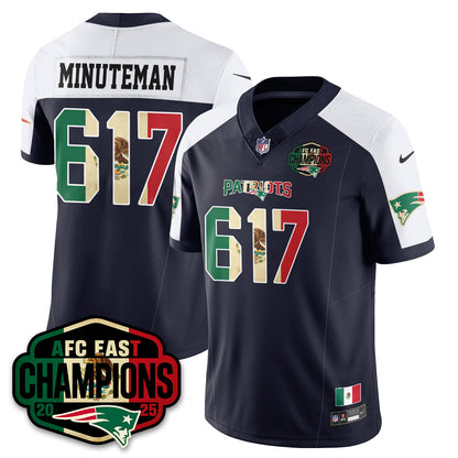 NE Mexico AFC East Division Champions Vapor Limited Jersey - All Stitched