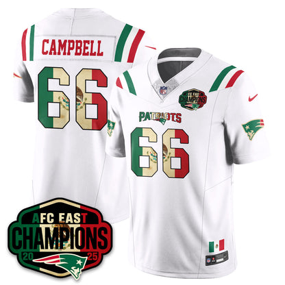NE Mexico AFC East Division Champions Vapor Limited Jersey - All Stitched