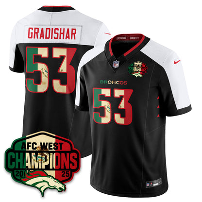 DEN Mexico AFC West Division Champions Vapor Limited Jersey - All Stitched
