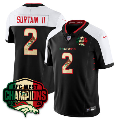 DEN Mexico AFC West Division Champions Vapor Limited Jersey - All Stitched