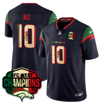DEN Mexico AFC West Division Champions Vapor Limited Jersey - All Stitched