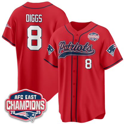 NE AFC East Division Champions Vapor Limited Baseball Jersey - All Stitched