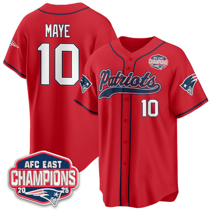 NE AFC East Division Champions Vapor Limited Baseball Jersey - All Stitched