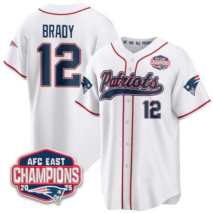 NE AFC East Division Champions Vapor Limited Baseball Jersey - All Stitched